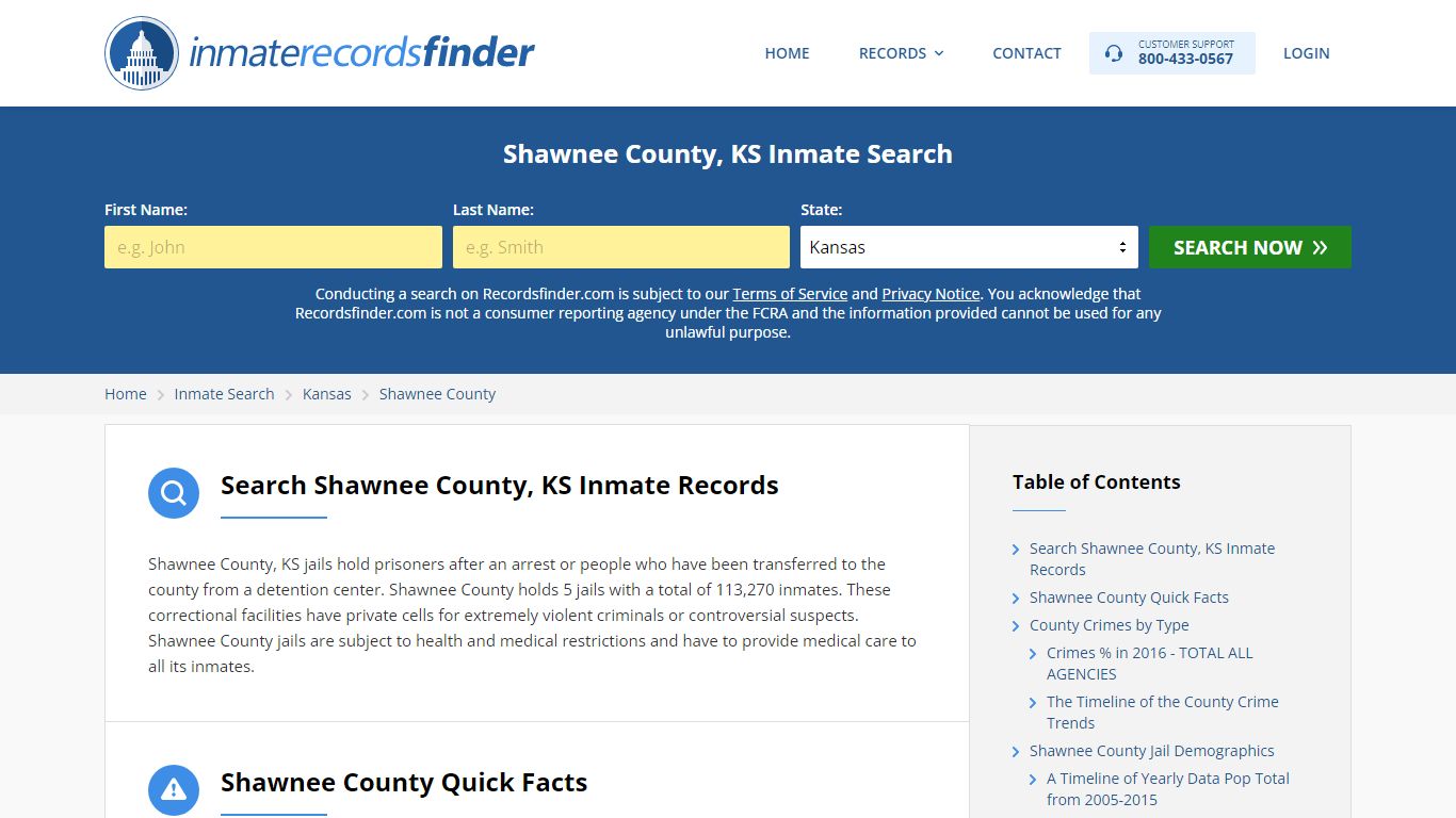 Shawnee County, KS Inmate Lookup & Jail Records Online